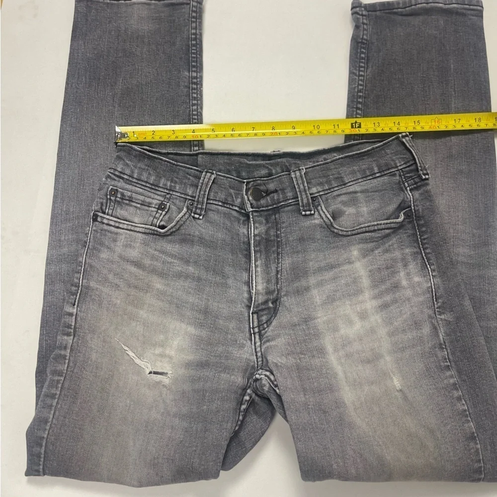 Levi’s 514 Men’s Straight Fit Gray Black Wash Jeans 30x32